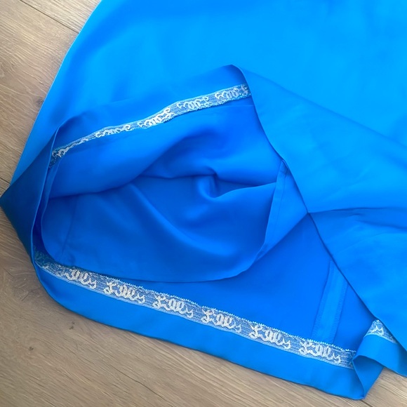 New Lilly Pullizer size 14 Carylin Elegant Blue Strapless woman's Dress - Picture 11 of 12